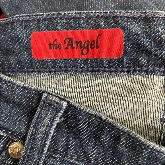 AG Adriano Goldschmied The Angel Womans Bootcut Jeans Size 30R Blue Mid Wash - Picture 12 of 14